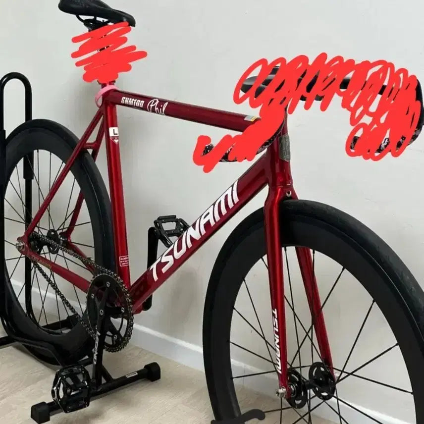 [BUNJANG] Tsunami SNM100 L Size Complete Bicycle CSC60 Rim / 쓰나미 L사이즈 csc60림 완차 판매만