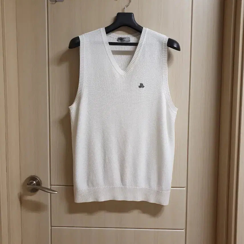 [BUNJANG] Men's Knit Vest (Size 95) - Japanese Authentic / 블랙앤화이트 (95) 일본정품 (니트.조끼)