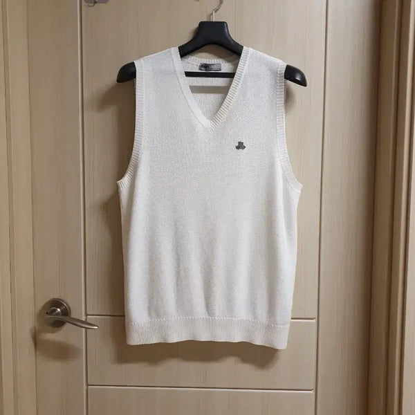 [BUNJANG] Men's Knit Vest (Size 95) - Japanese Authentic / 블랙앤화이트 (95) 일본정품 (니트.조끼)