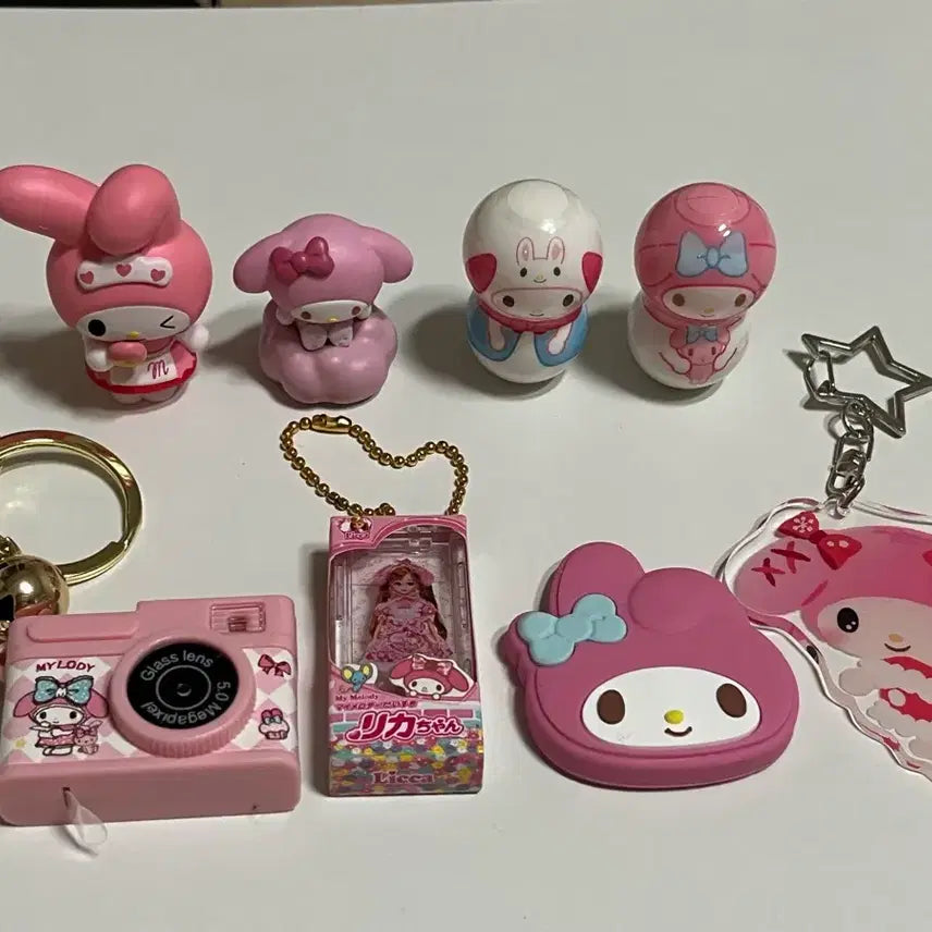 [BUNJANG] My Melody Keyring/Figure Bundle Set / 마이멜로디 키링/피규어 일괄