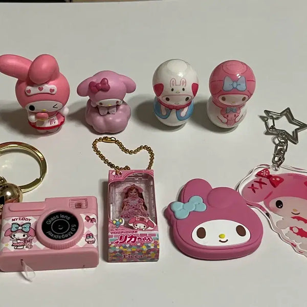 [BUNJANG] My Melody Keyring/Figure Bundle Set / 마이멜로디 키링/피규어 일괄