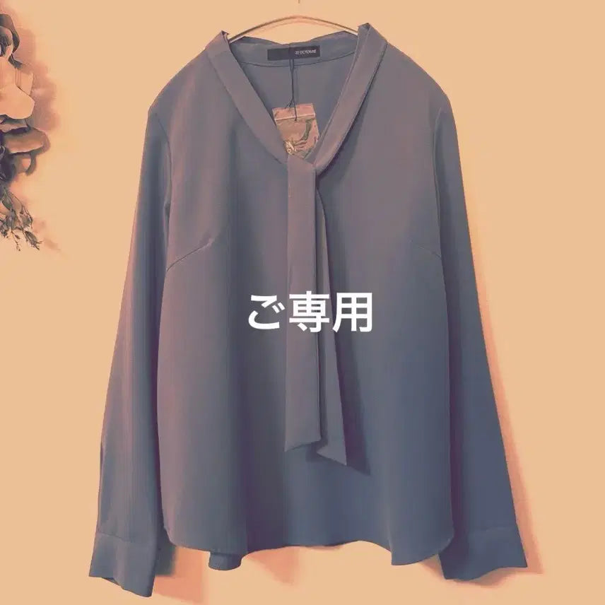 [BUNJANG] 22OCTOBRE Silk Tie Blouse / 66) 22OCTOBRE 보타이 블라우스