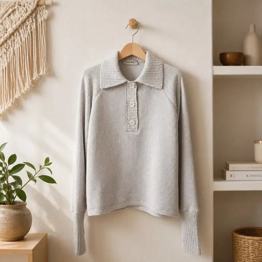 [BUNJANG] SYSTEM 2021 Crew Neck Pullover Knit Top Size 90 / 한섬 SYSTEM 시스템 2021 카라넥 풀오버 니트 90사이즈