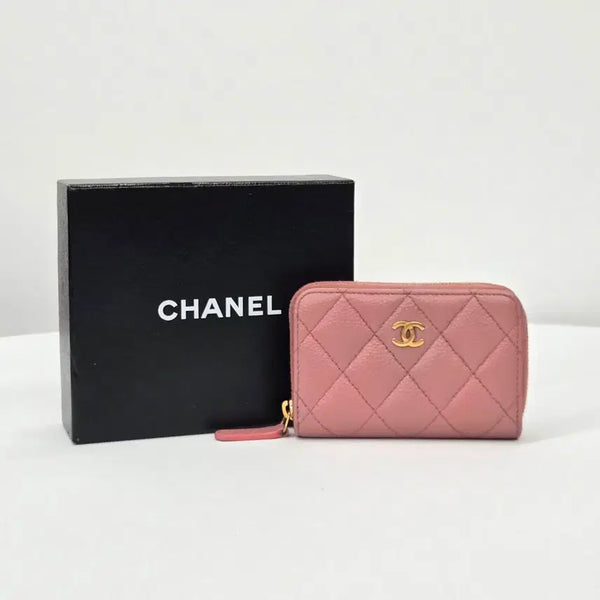 [BUNJANG] Chanel CC Caviar Zipped Card Holder / 샤넬 CC 캐비어 지퍼 카드지갑 / 650,000