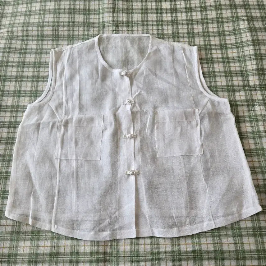 [BUNJANG] Women's Linen Shirt (Size 66) / 49ㅡ모시  셔츠ㅡ66