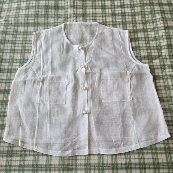 [BUNJANG] Women's Linen Shirt (Size 66) / 49ㅡ모시  셔츠ㅡ66