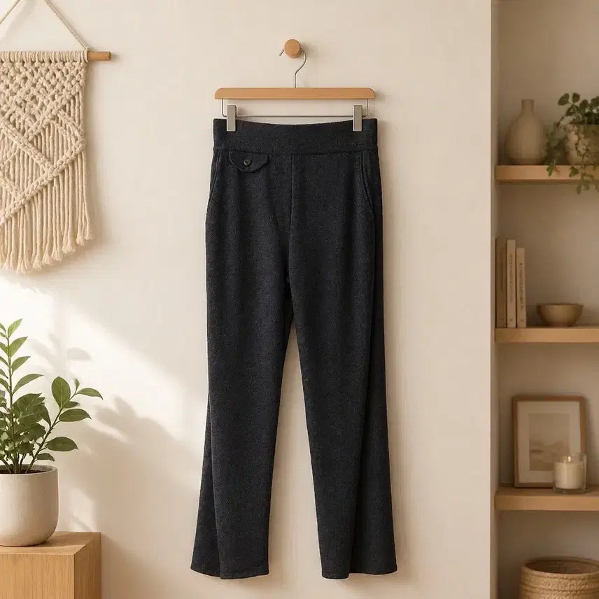 [BUNJANG] System 2023 Wool Knit Bootcut Pants (Size F) / 한섬 시스템 2023 울 니트 부츠컷 팬츠 F사이즈