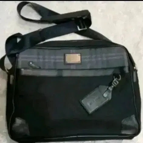 [BUNJANG] Beanpole Canvas Leather Shoulder Bag / 빈폴 캔버스 토트백