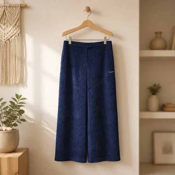 [BUNJANG] System (Hansem) 2024 Wide Ribbed Knit Pants / 한섬 시스템 2024 와이드 골지 팬츠 64-94사이즈