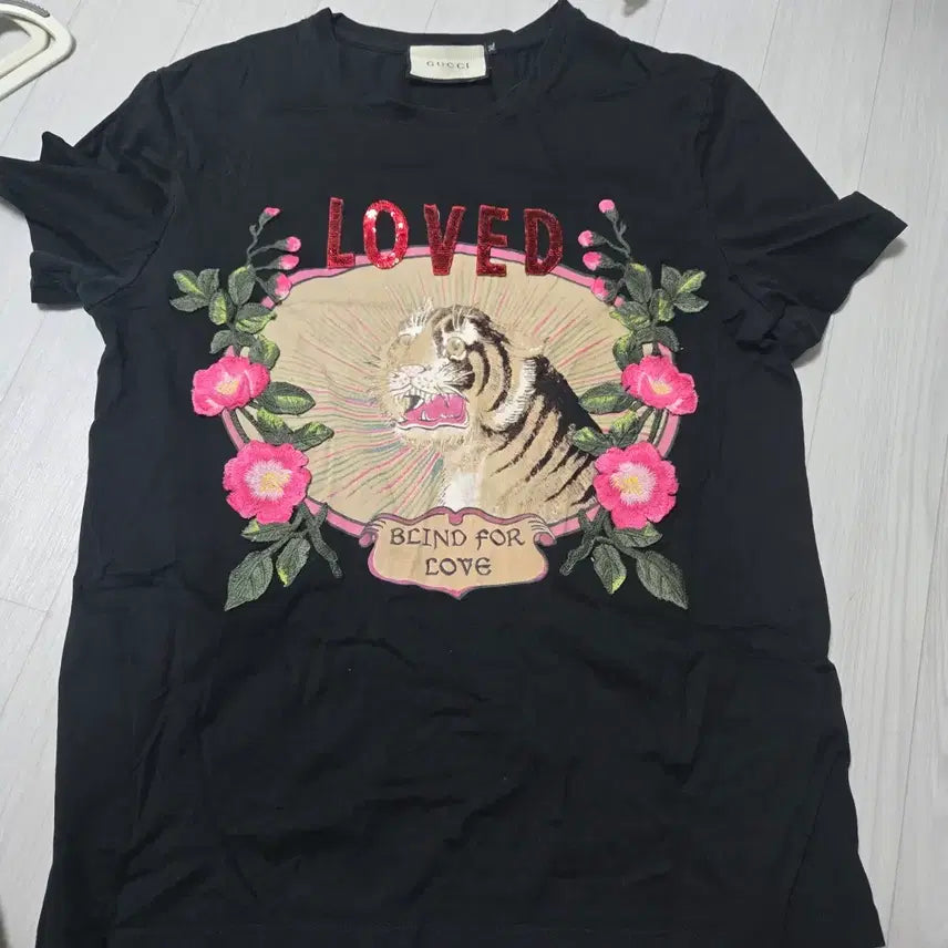 [BUNJANG] Gucci Tiger Short Sleeve T-Shirt Black / 구찌 타이거 반팔 티셔츠 블랙 정품