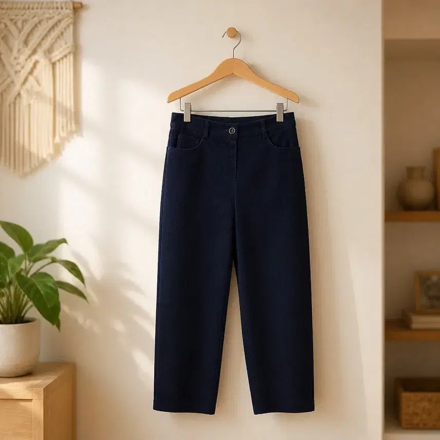 [BUNJANG] SJSJ 2023 Corduroy Semi Wide Pants (Size 61-90) / 한섬 SJSJ 2023 코듀로이 세미 와이드 팬츠 61-90사이즈