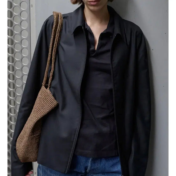 [BUNJANG] Mudule French Polo Black / mudule 머듈 french polo 프렌치 폴로 black 0