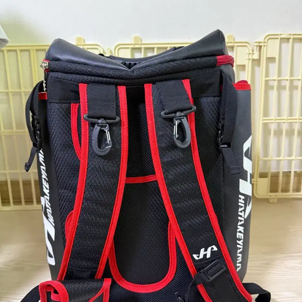 [BUNJANG] Hattori Hybrid Baseball Bag (Black/Red) / 하타케야마 하이브리드 야구가방 검빨