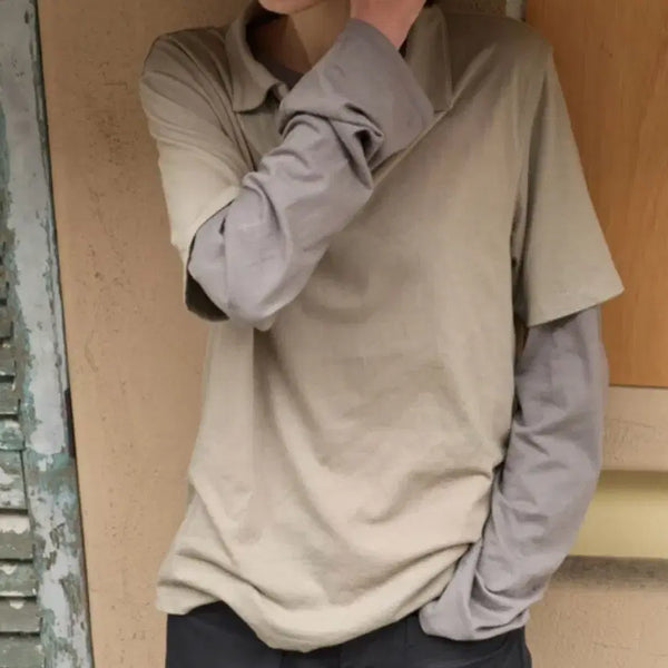[BUNJANG] mudule Semi Long Sleeve T-Shirt / mudule 머듈 semi long sleeve
