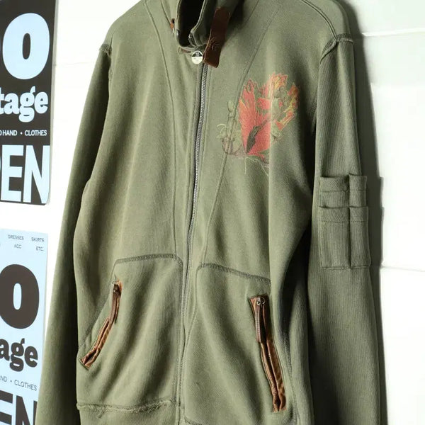 [BUNJANG] Diesel Pin-Up Girl Zip-Up Windbreaker Jumper Jacket / (XL-2XL) 디젤 집업 바람막이 점퍼자켓 핀업걸 바이크-H36302
