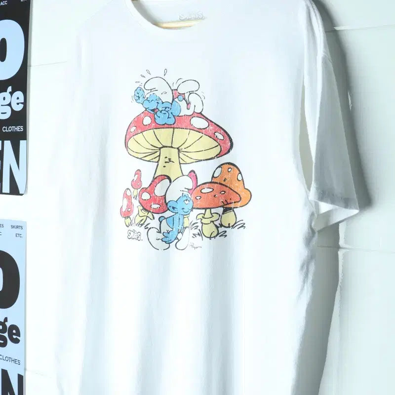 [BUNJANG] Brand Vintage USA White T-Shirt XL / (XL) 브랜드빈티지 반팔 티셔츠 USA 화이트 흰색 크랙-H36307