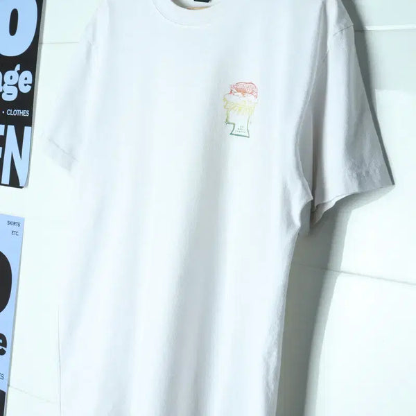 [BUNJANG] Brain Dead USA White T-Shirt / (M-L) 브레인데드 반팔 티셔츠 USA 흰색 화이트 희귀-H36315