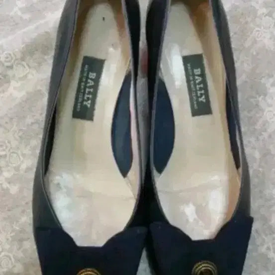 [BUNJANG] Bally Navy Ribbon Detail Women's Shoes / 발리 여성 구두 네이비 리본 장식