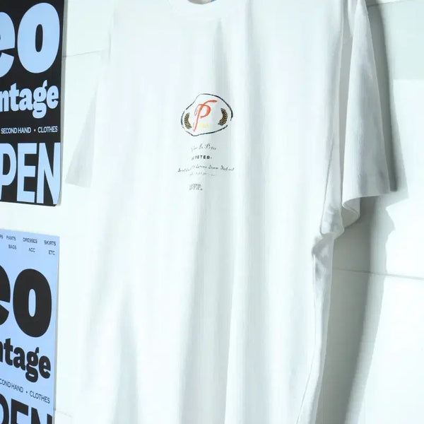 [BUNJANG] My Name Is Peter Single Stitch T-Shirt White / (F) 마이네임이즈피터 반팔 티셔츠 싱글스티치 흰색 화이트-H36337