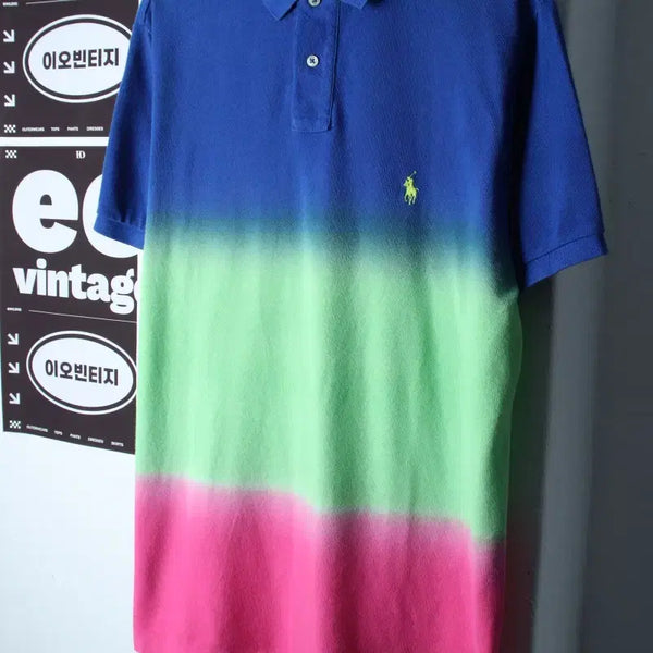 [BUNJANG] Polo Ralph Lauren Short Sleeve Collared T-Shirt Gradient H36342 (L-2XL) / (L-2XL) 폴로 랄프로렌 반팔 카라 티셔츠 그라데이션-H36342