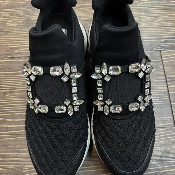 [BUNJANG] Roger Vivier Viv Run Strass Sneakers Size 39 (245) / 로저비비에 새상품급 비브런 스트라스 39 (245)