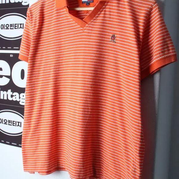 [BUNJANG] Tommy Hilfiger 90s USA Short Sleeve Polo T-Shirt / W(M) 타미힐피거 반팔 카라 티셔츠 USA 90S년대-H36351
