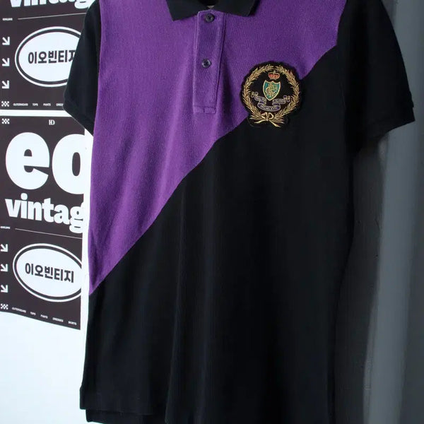[BUNJANG] Polo Ralph Lauren Colorblock Big Logo Short Sleeve Polo T-Shirt / W(L-XL) 폴로 랄프로렌 반팔 카라 티셔츠 배색 빅로고-H36354