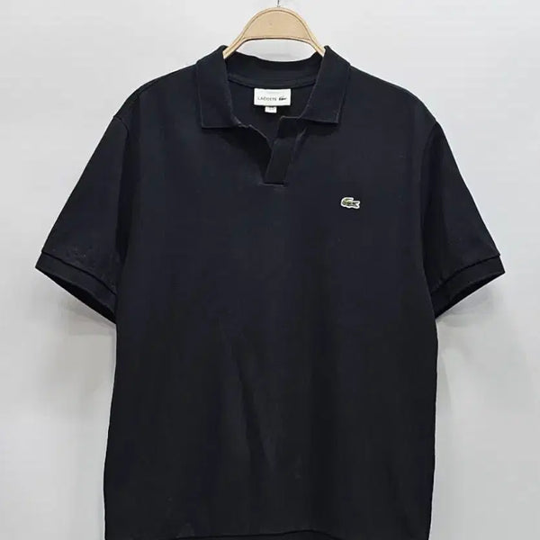 [BUNJANG] LACOSTE 22SS Cotton Polo T-Shirt Men's Size 4 (100) Black / LACOSTE 22SS 라코스테 코튼 폴로 티셔츠 / 남 4 (100) 블랙