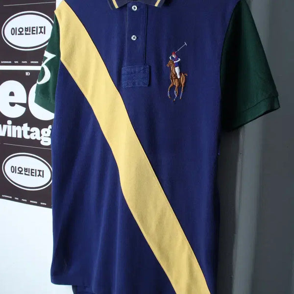 [BUNJANG] Polo Ralph Lauren Colorblock Rugby T-Shirt / (S-L) 폴로 랄프로렌 반팔 카라 티셔츠 배색 럭비 희귀-H36359