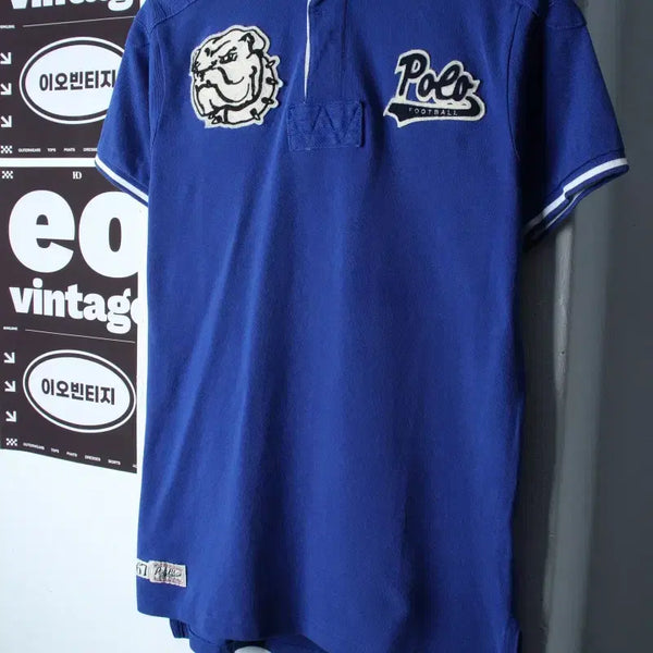 [BUNJANG] Polo Ralph Lauren Big Logo Rugby Short Sleeve Polo Shirt / (S-M) 폴로 랄프로렌 반팔 카라 티셔츠 빅로고 럭비-H36364