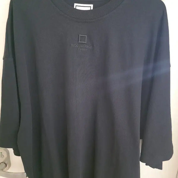 [BUNJANG] Wooyoungmi Paris Logo Short Sleeve T-Shirt Black / 우영미 파리스 로고 반팔 티셔츠 블랙
