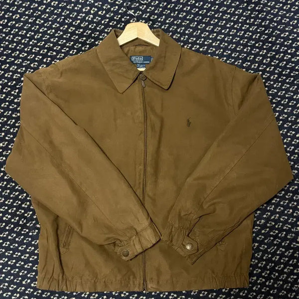 [BUNJANG] Polo Ralph Lauren Suede Jacket Brown / 폴로 스웨이드 자켓