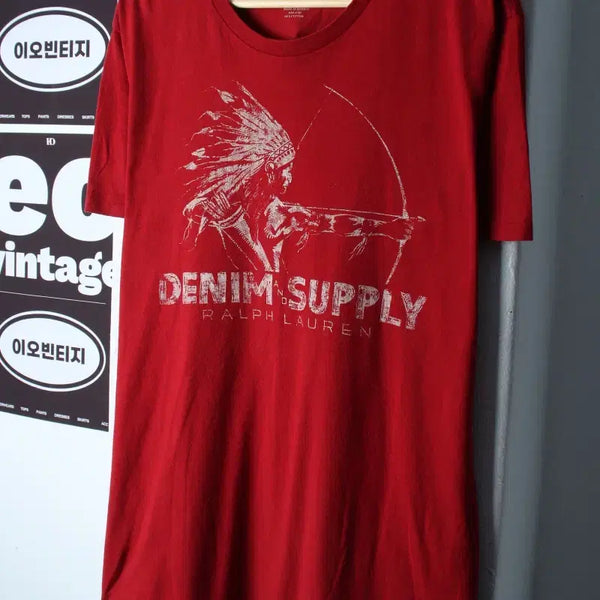[BUNJANG] Polo Ralph Lauren Denim & Supply Indian T-Shirt / (M-L) 폴로 랄프로렌 반팔 티셔츠 데님앤서플라이 인디언-H36375