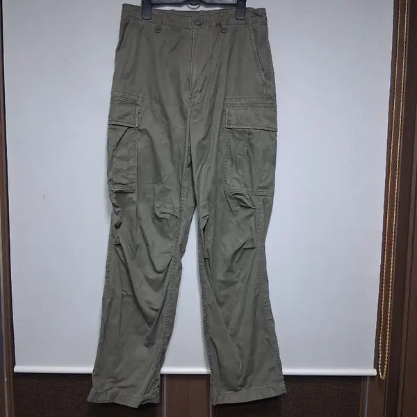 [BUNJANG] WHO.A.U Khaki Cargo Pants (M) / WHO.A.U카키색 카고 바지(M)