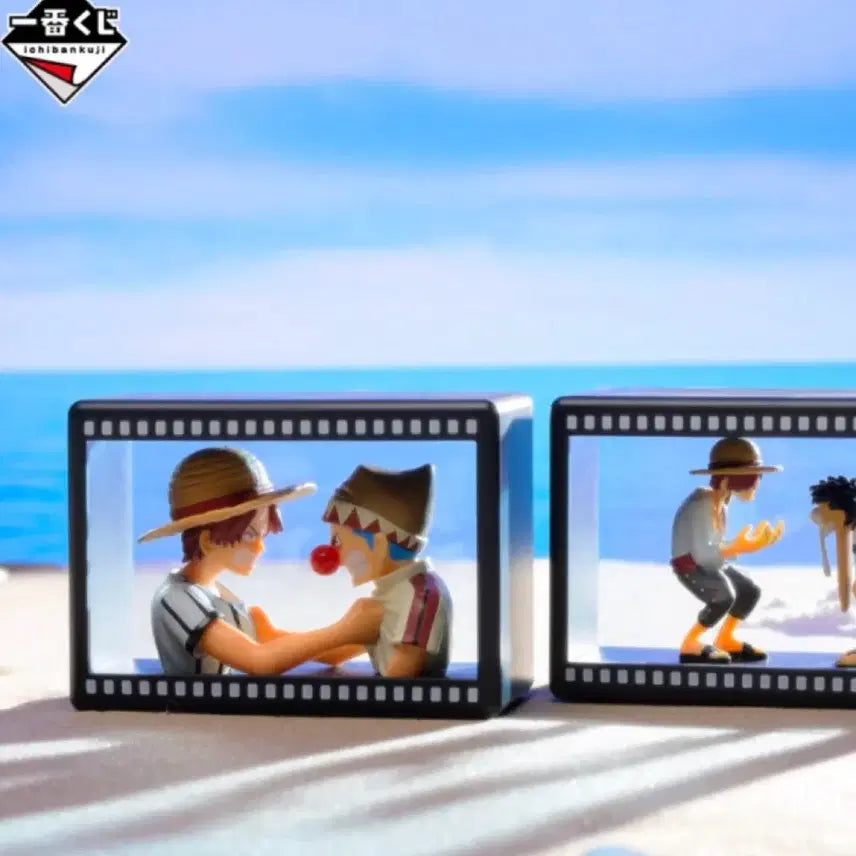 [BUNJANG] One Piece Red-Haired Pirates Ichiban Kuji E Prize Mini Figure - Shanks & Buggy (Sealed) / 원피스 빨간머리해적단 E상 (미개봉)