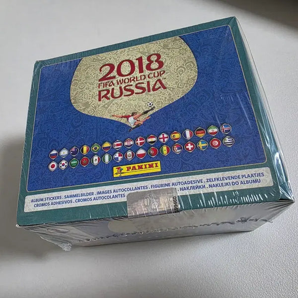 [BUNJANG] 2018 FIFA World Cup Russia Panini Sticker Box (Sealed) / (미개봉) 2018 러시아 파니니 월드컵 스티커 카드 미개봉 박스 메시 호날두