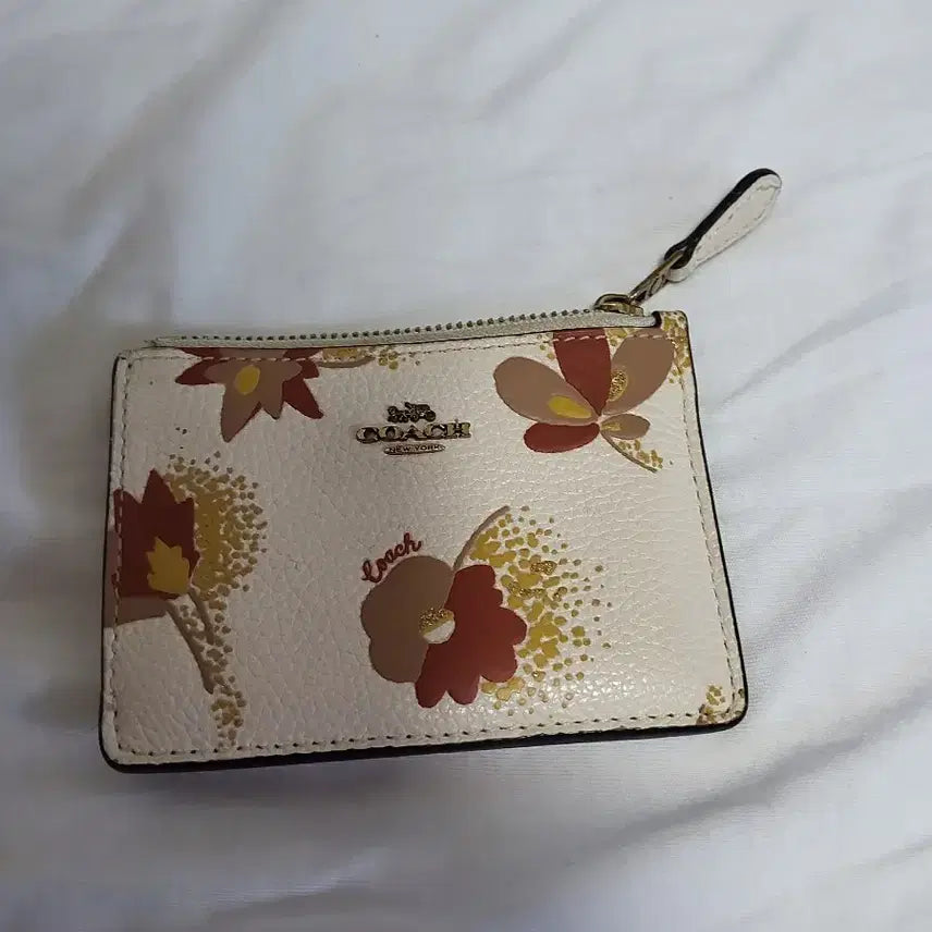 [BUNJANG] Coach Floral Print Card Wallet / 코치 카드 지갑