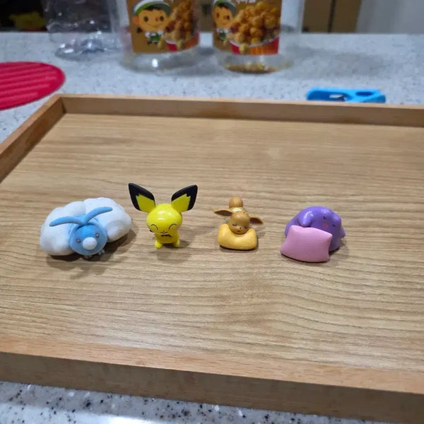 [BUNJANG] Pokemon Figure Set: Ditto, Eevee, and Friends (4 pcs) / 포켓몬 피규어 메타몽 이브이 cu 몬스터볼 음료  4개 세트