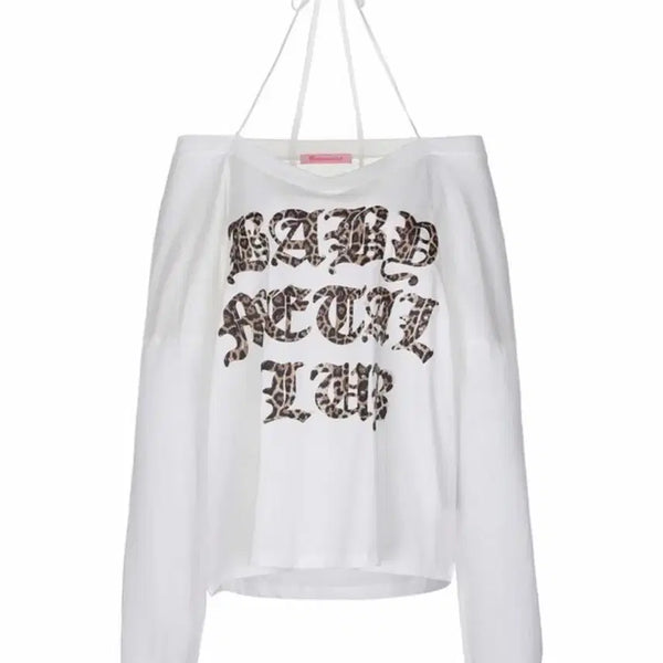 [BUNJANG] Baby Metal Club Leopard String Tee White / 베메클 레오파드 스트링티 화이트 베이비메탈클럽