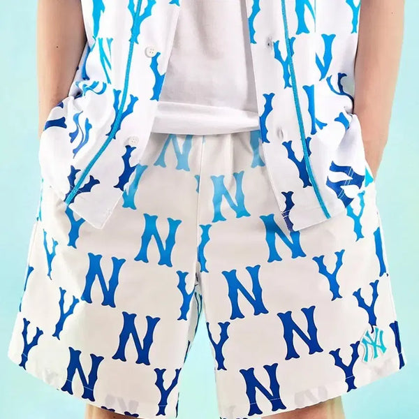 [BUNJANG] MLB Gradient Monogram Swim Pants / M ) MLB 엠엘비 그라데이션 모노그램 스윔팬츠