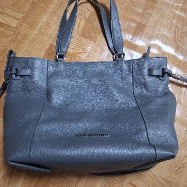 [BUNJANG] Louis Quatorze Gray Leather Tote Bag / 루이까또즈 토트백 그레이