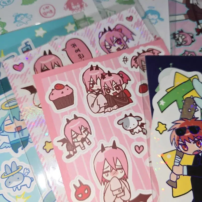 [BUNJANG] Uchuuten Studio Sticker Bundle Set / 우츄텐 스튜디오 스티커 일괄 양도