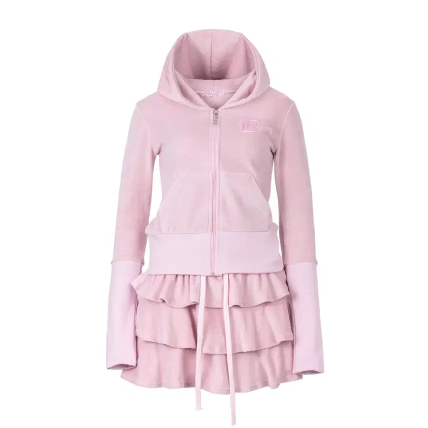 [BUNJANG] Bemecl Cotton Candy Velvet Set / 베메클 코튼캔디 벨벳 셋업