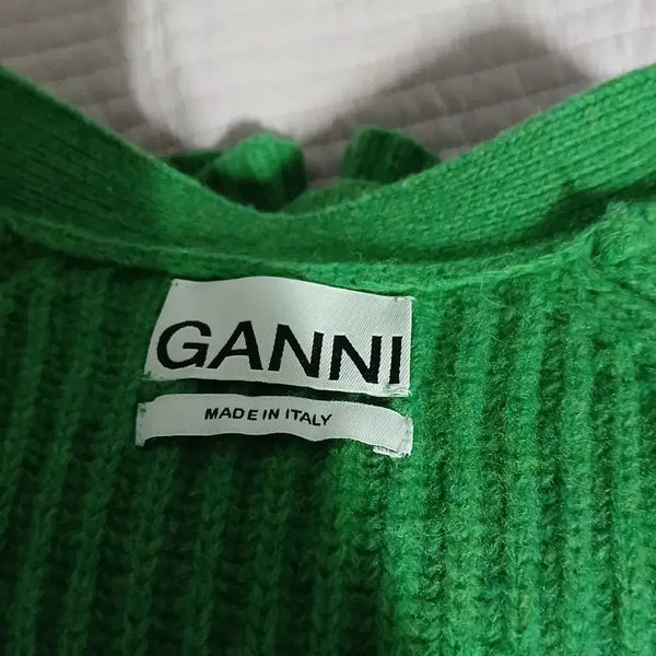 [BUNJANG] GANNI Green Wool Blend Knit Sweater / CANNI  쉐타