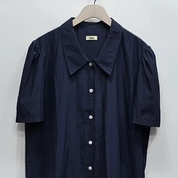 [BUNJANG] ALTE 22SS Rayon Blend Blouse Shirt - Dark Navy / ALTE 22SS 알테 레이온 블라우스 셔츠 / 여 FREE 다크 네이비