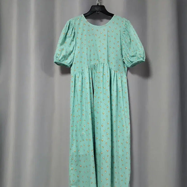 [BUNJANG] Floral Print Shirred Cotton Dress / 잔꽃 셔링 면원피스