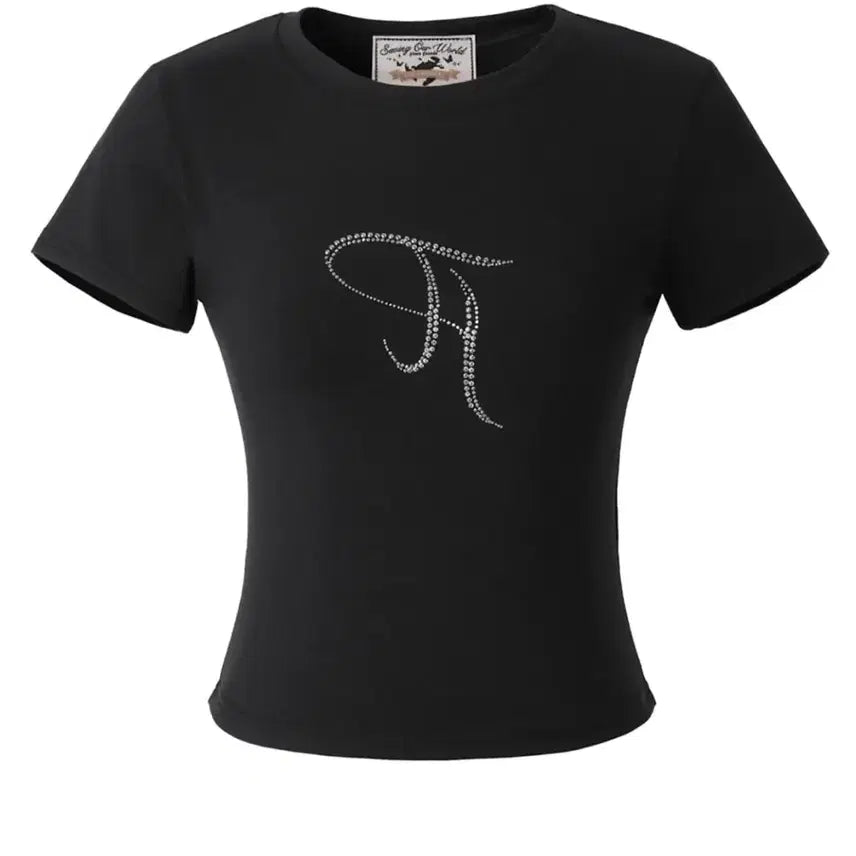 [BUNJANG] 3times Jewel Half-Sleeve T-Shirt (M) / 쓰리타임즈 쓰탐 쥬얼 반팔티 m