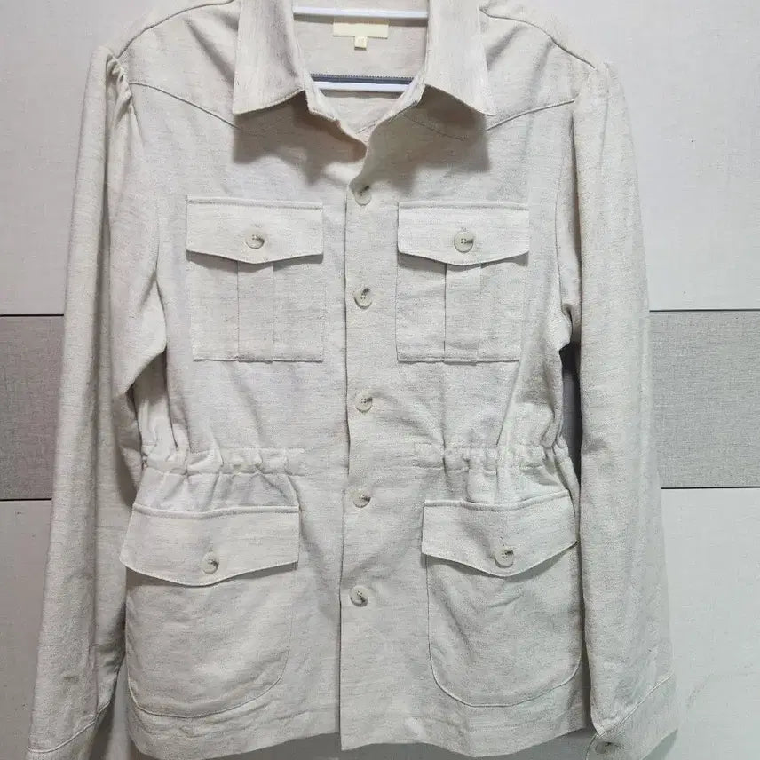 [BUNJANG] DEVERMAN Ivory Safari Jacket M (Unisex) / DEVERMAN 아이보리 사파리 자켓 M (남녀공용 가능)