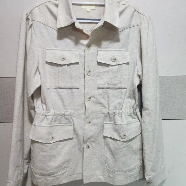 [BUNJANG] DEVERMAN Ivory Safari Jacket M (Unisex) / DEVERMAN 아이보리 사파리 자켓 M (남녀공용 가능)