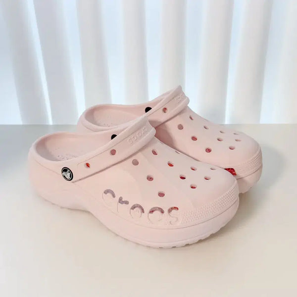 [BUNJANG] Crocs Bayaband Platform Clog Pink Women's US 7 / (새상품) 크록스 바야 플랫폼 클로그 핑크 240